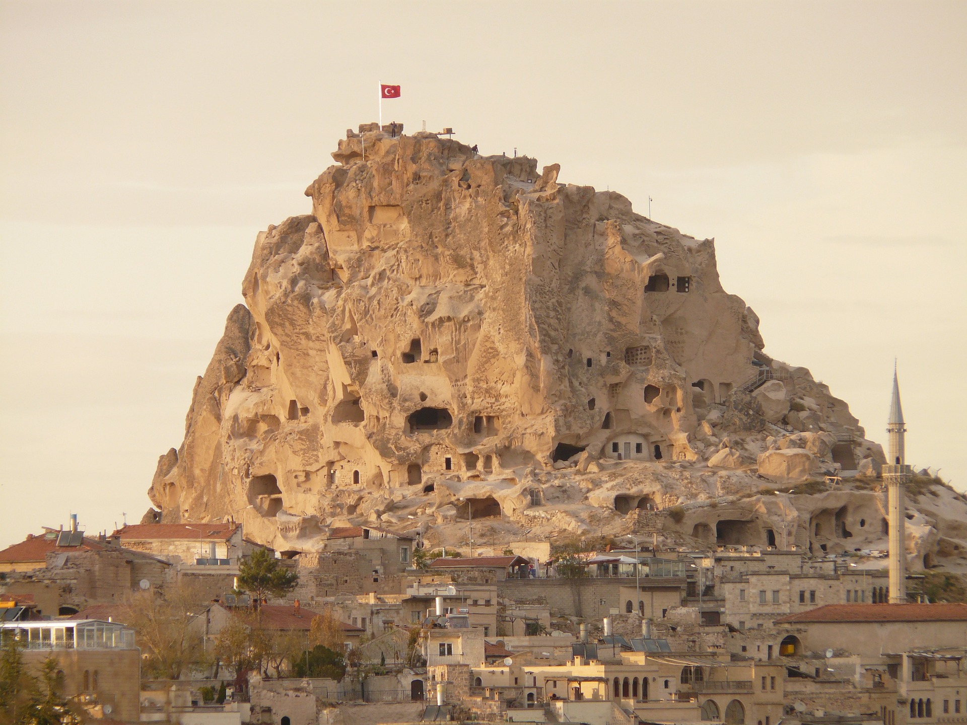 Kasteel van Uçhisar in Cappadocië